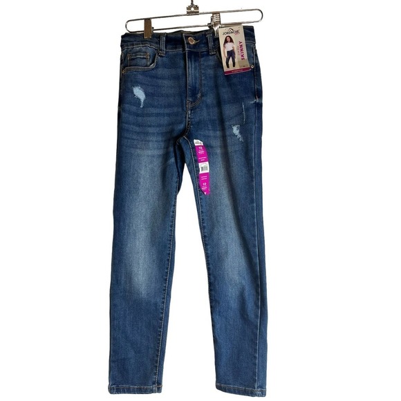 Jordache Skinny High Waisted Distressed Young Girl Denim Jean NWT - Picture 1 of 5